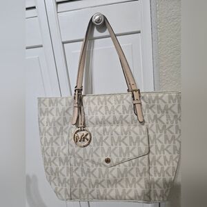 Michael Kors Cream Tote Bag
